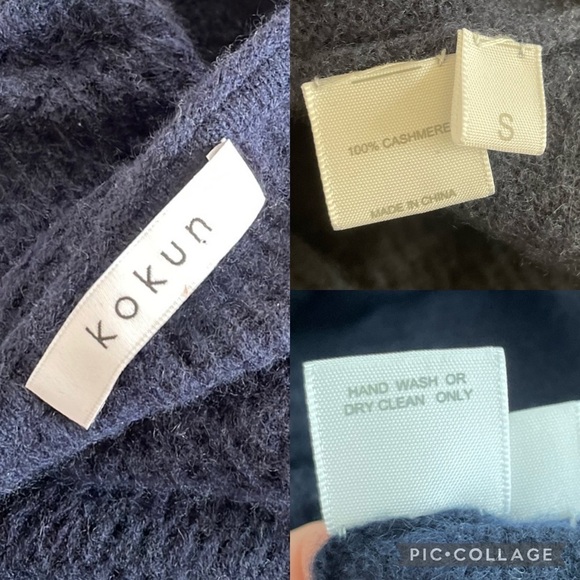 Kokun Long Sleeve 100% Cashmere Sweater Small - Picture 2 of 7